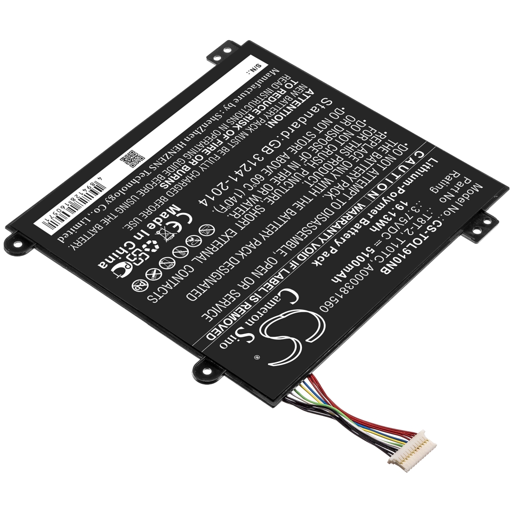 Batterie pour ordinateur portable Toshiba Satellite Click Mini L9W-B-102 (CS-TOL910NB)