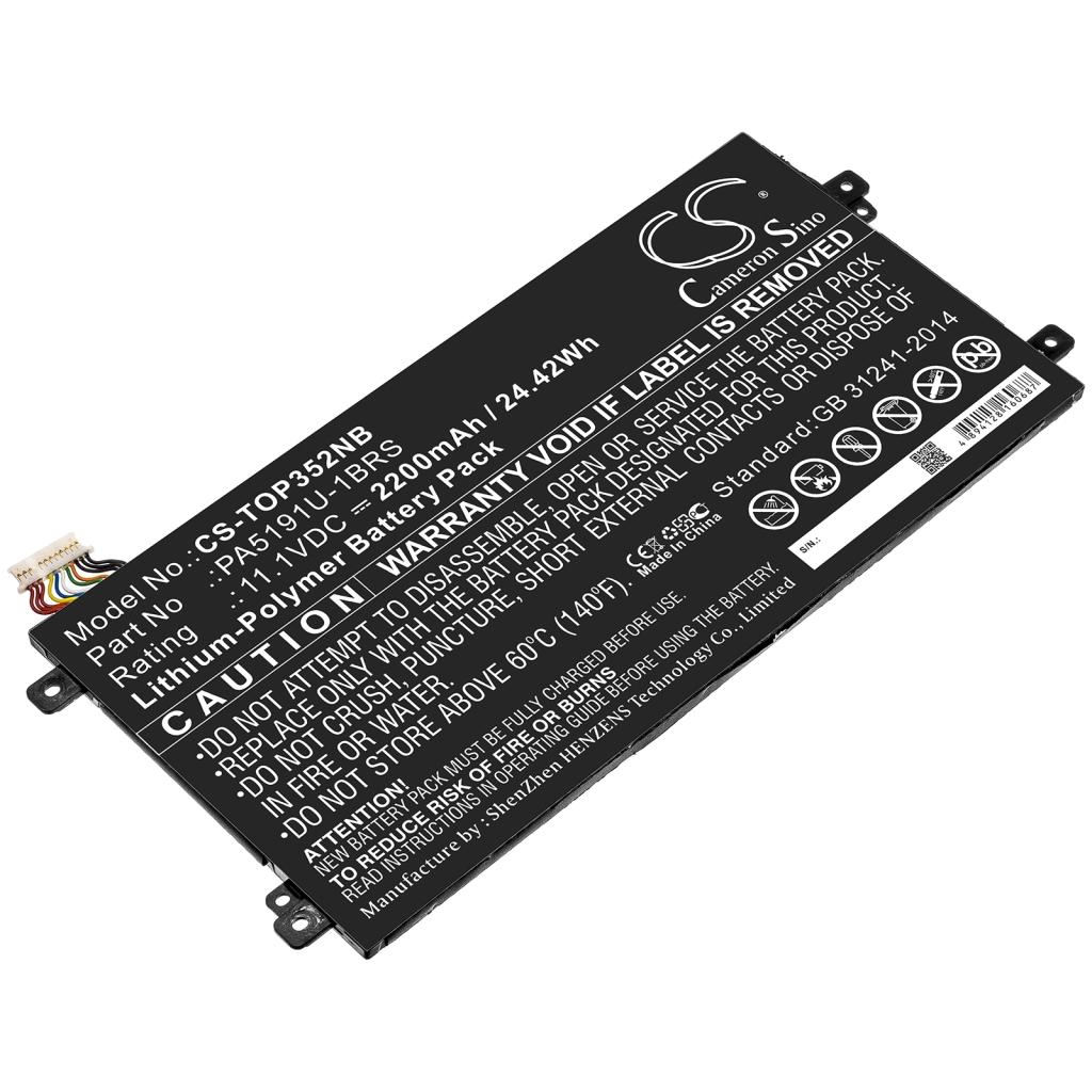 Batterie pour ordinateur portable Toshiba CS-TOP352NB