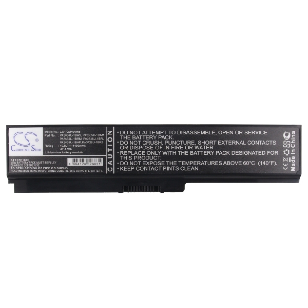 Batterie pour ordinateur portable Toshiba CS-TOU400NB