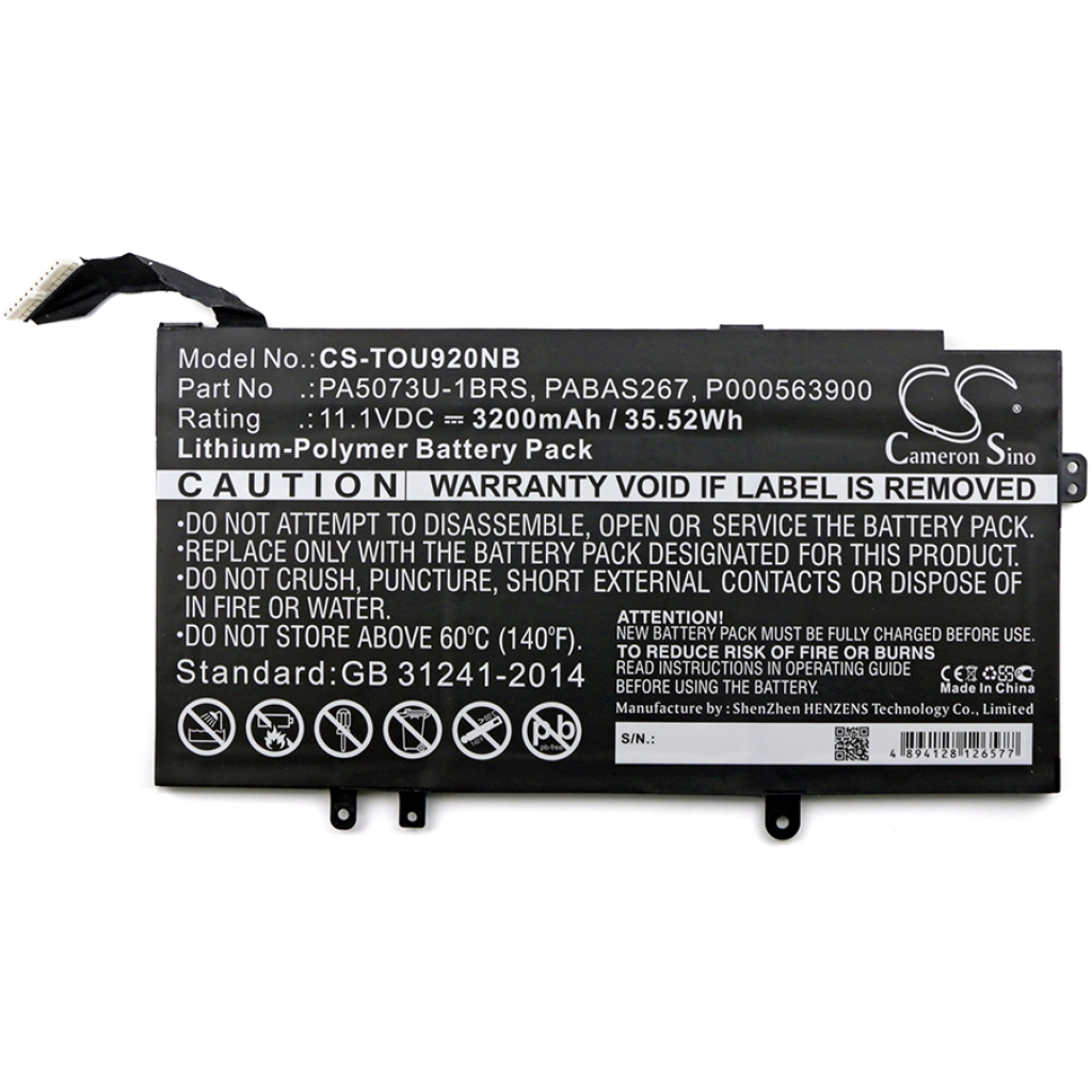 Batterie pour ordinateur portable Toshiba U920 (CS-TOU920NB)