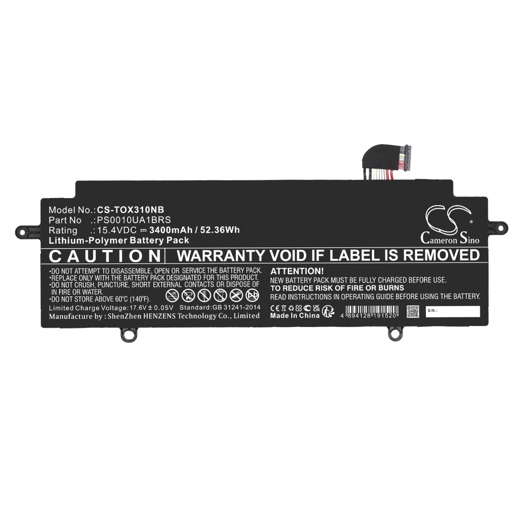 Compatible battery replacement for Dynabook PS0010UA1BRS