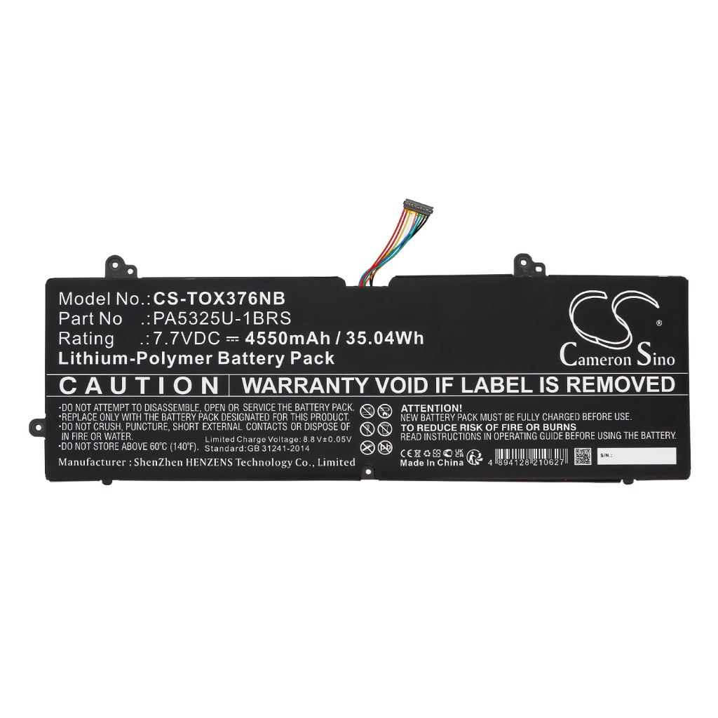 Batterie pour ordinateur portable Toshiba CS-TOX376NB