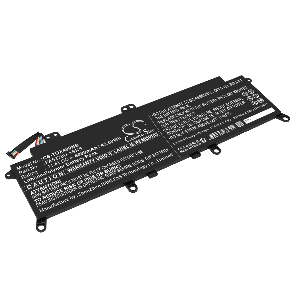 Batterie pour ordinateur portable Toshiba Tecra X40-D-10W (CS-TOX400NB)