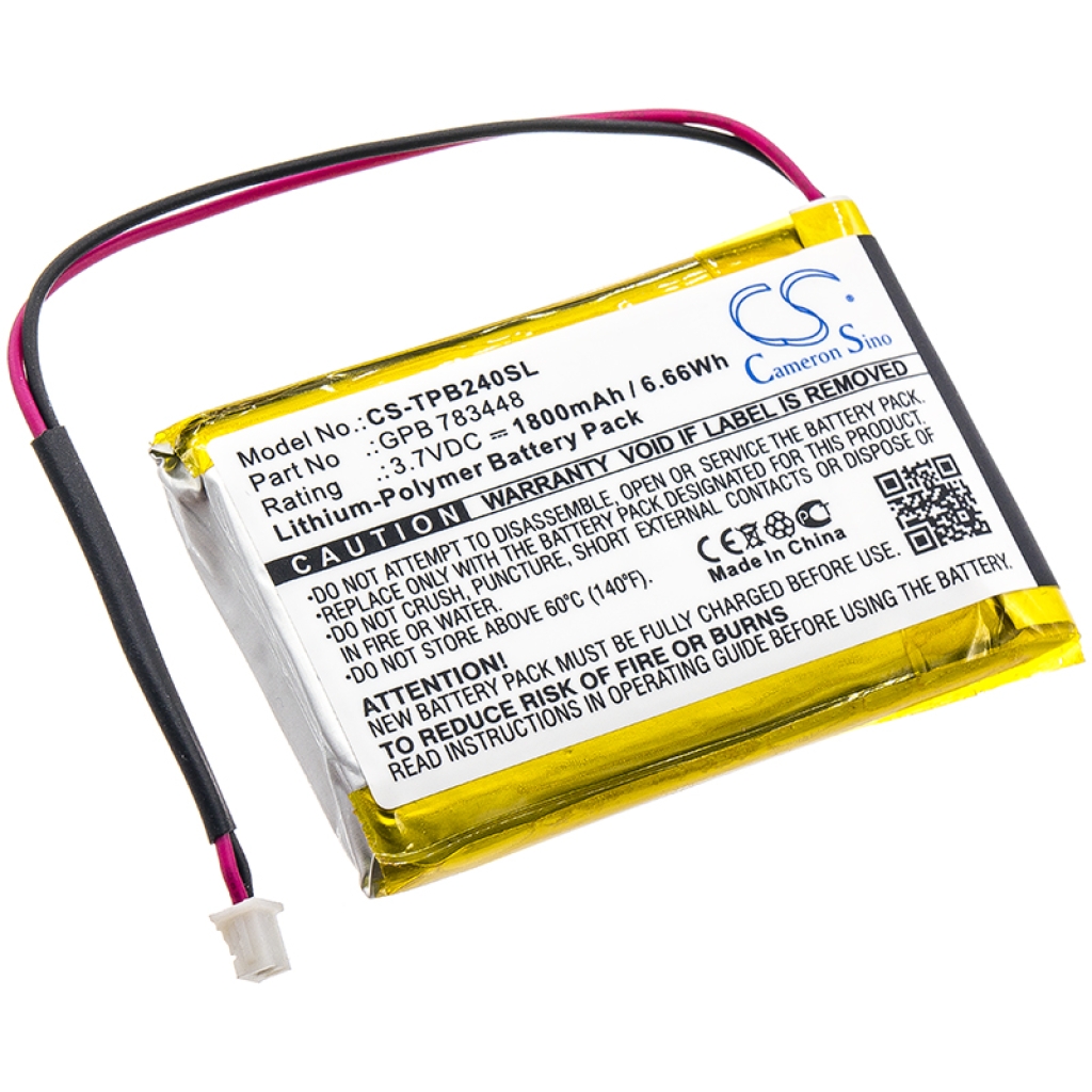 Compatible battery replacement for Telex GPB 783448