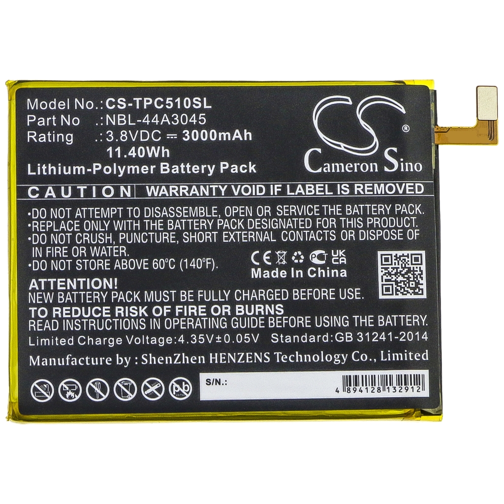 Mobile Phone Battery Neffos CS-TPC510SL