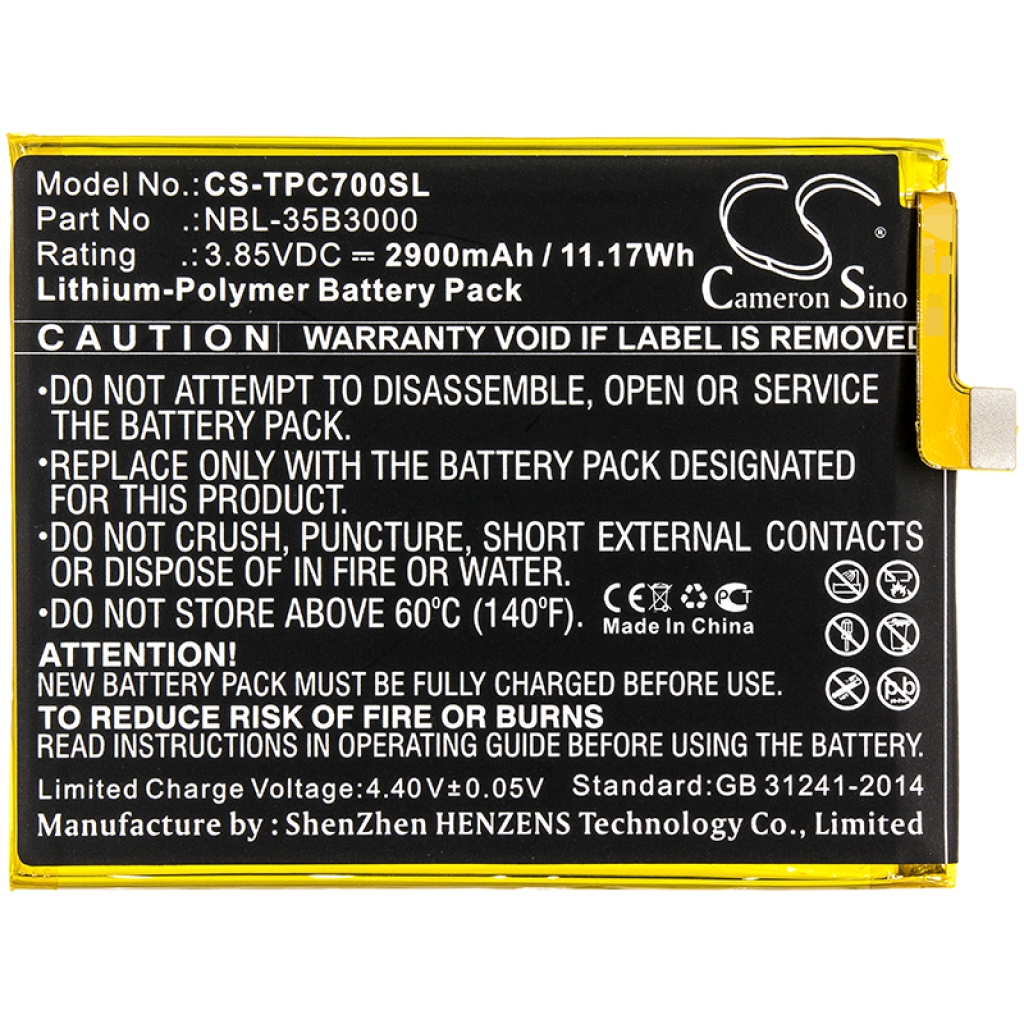 Mobile Phone Battery Neffos CS-TPC700SL