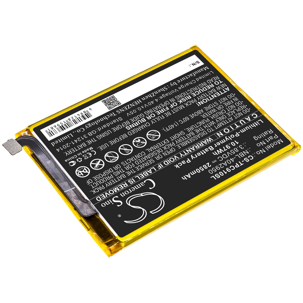 Mobile Phone Battery Neffos CS-TPC910SL