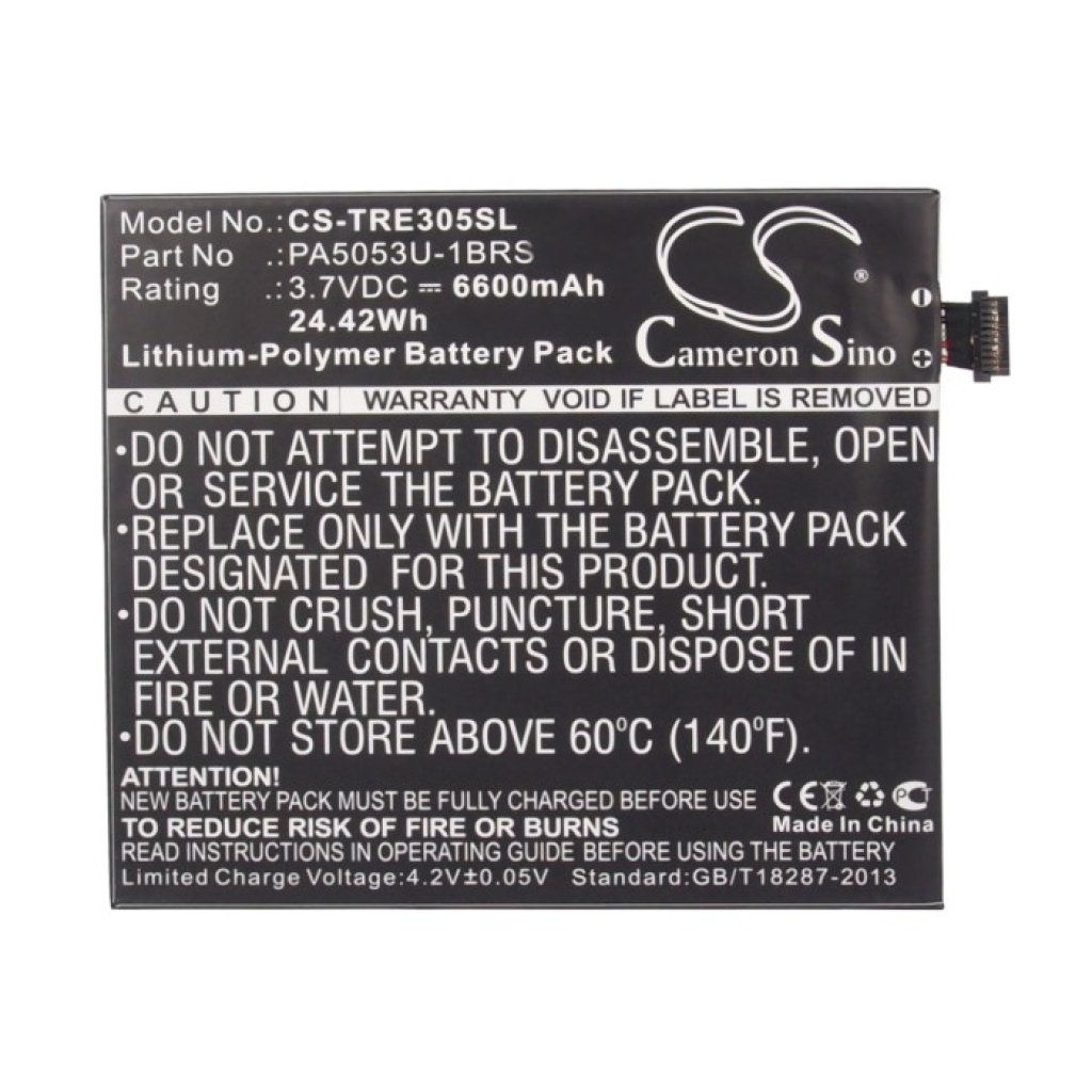 Tablette Batterie Toshiba CS-TRE305SL