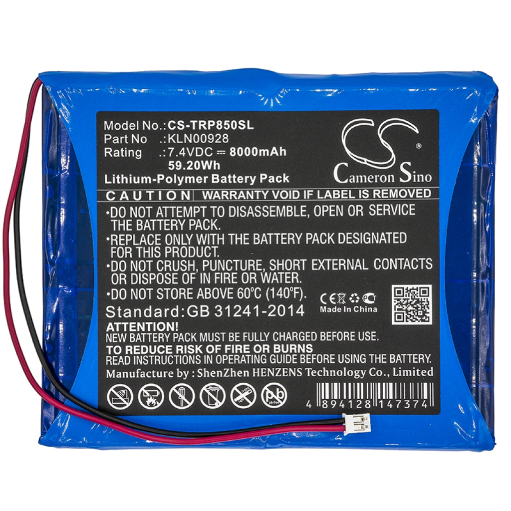 Compatible battery replacement for Trimble KLN00928