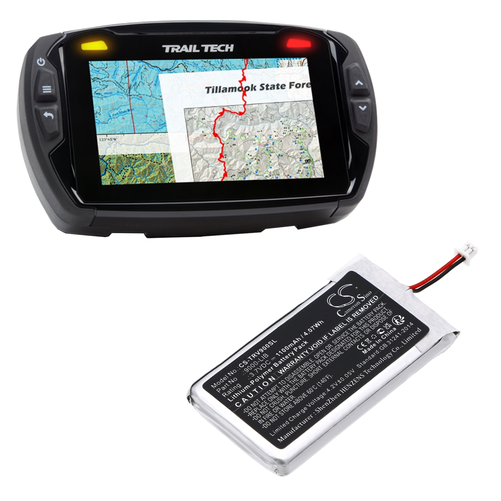 GPS, Navigator Battery Trail tech CS-TRV900SL