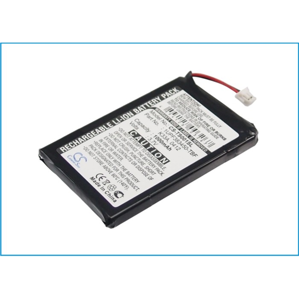 MP3, MP4, MP4, PMP Batterie Toshiba Gigabeat MES30V (CS-TS001SL)