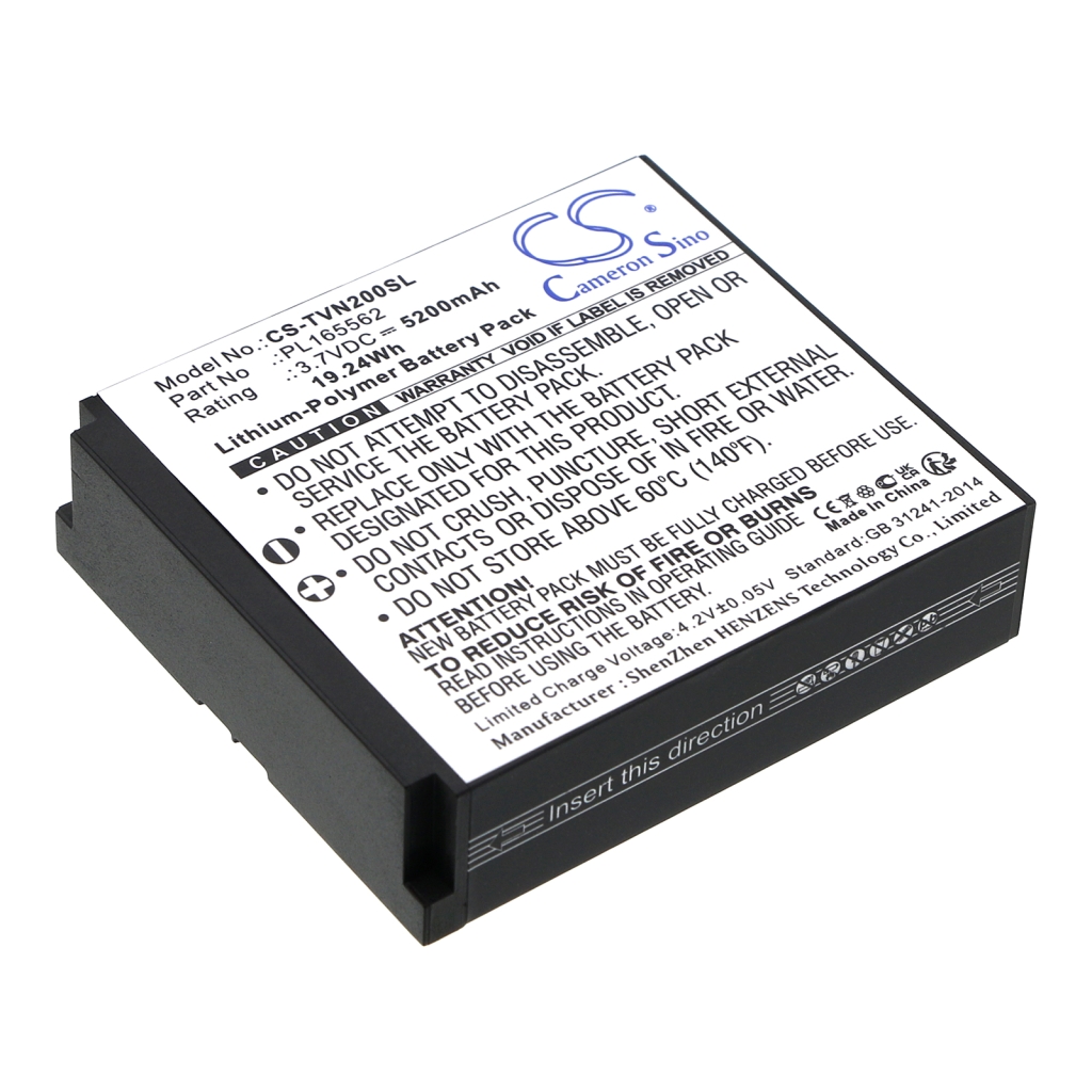 Compatible battery replacement for TwoNav PL165562