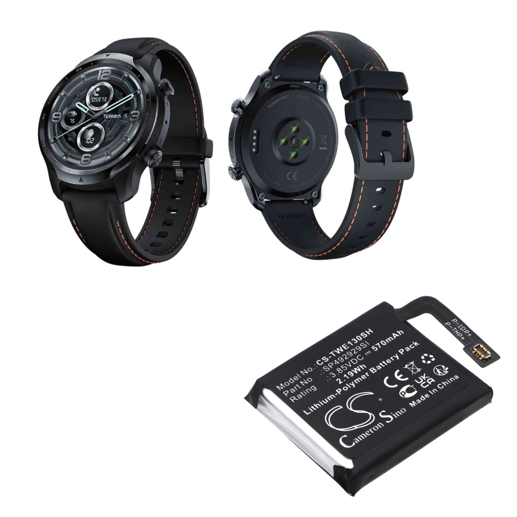 Batterie Smartwatch Ticwatch CS-TWE130SH