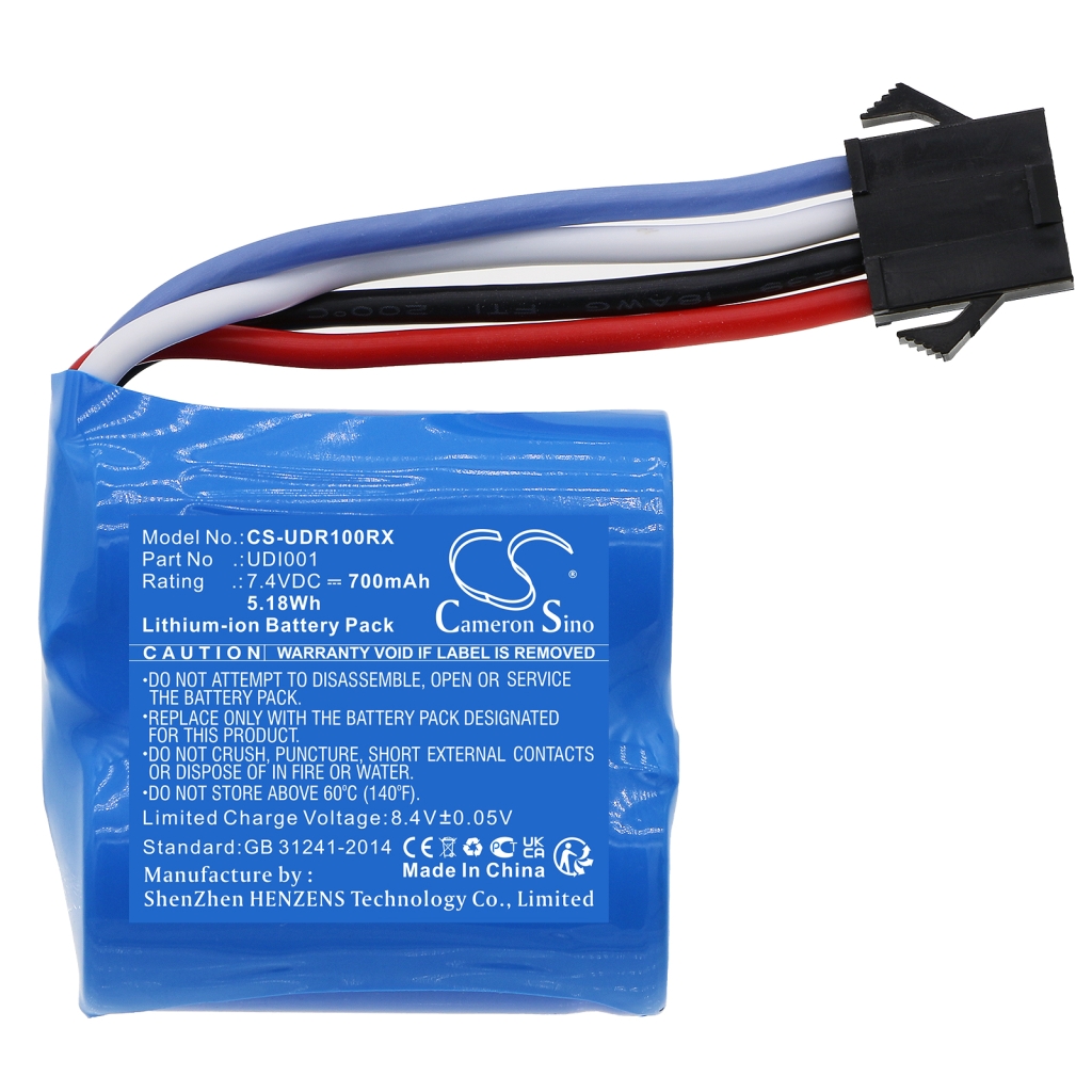 Compatible battery replacement for Udi