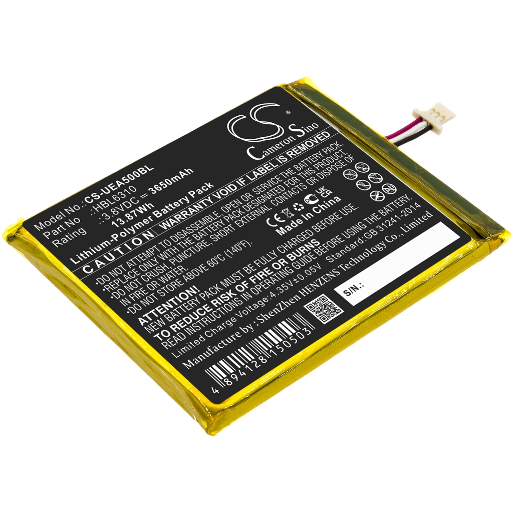 Compatible battery replacement for Unitech HBL6310