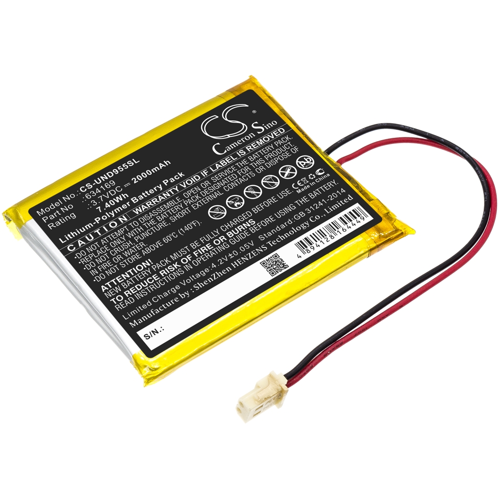 Compatible battery replacement for Uniden 634169