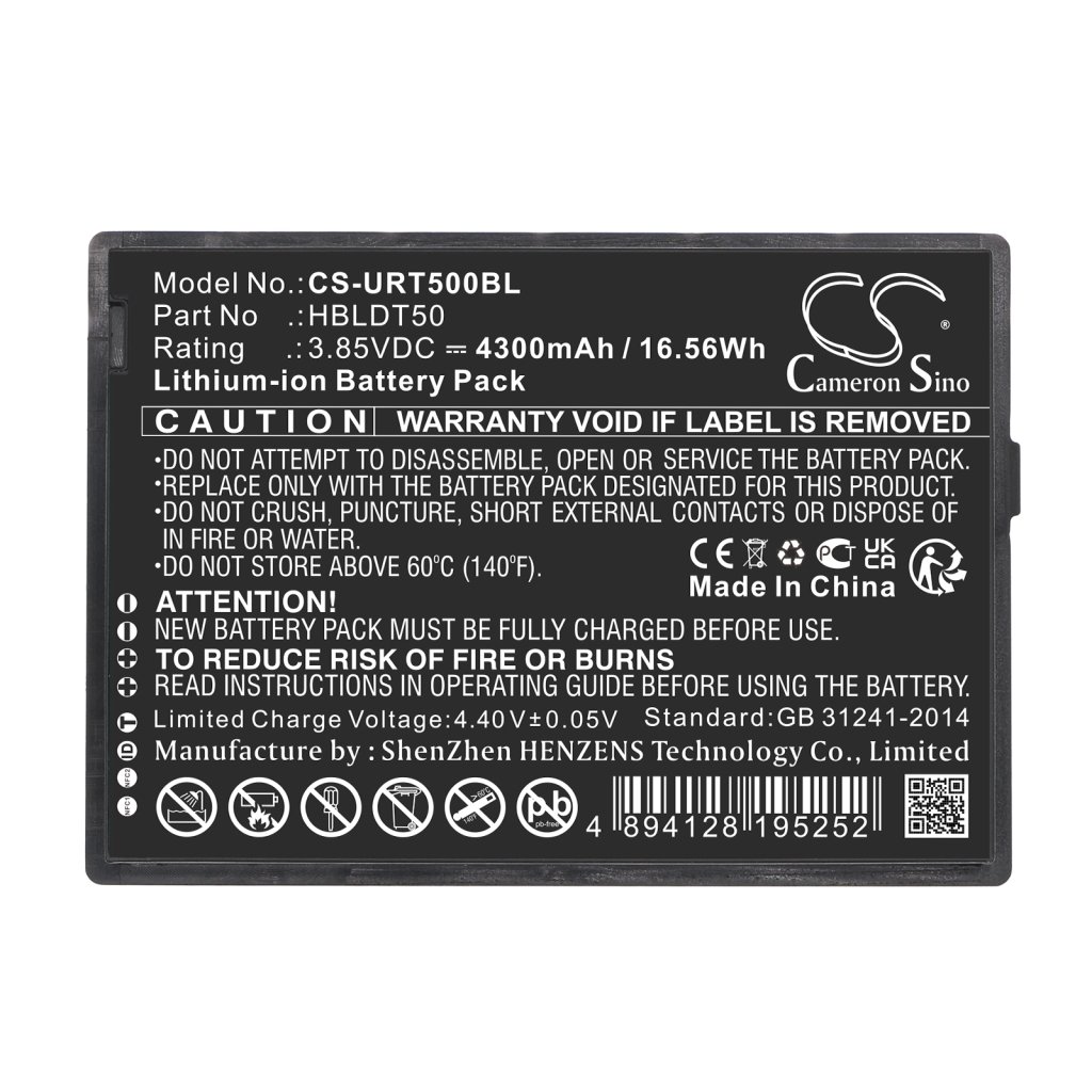 Compatible battery replacement for Urovo HBLDT50