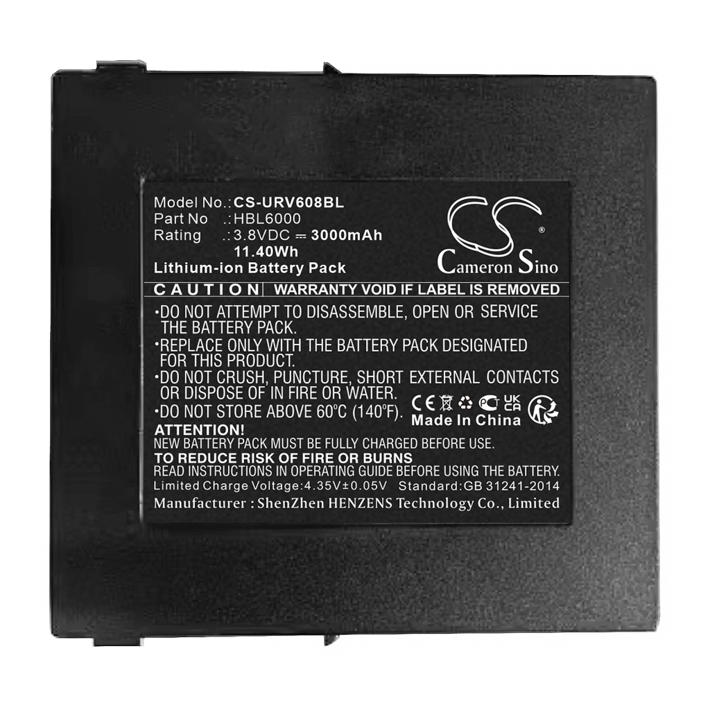 Compatible battery replacement for Urovo HBL6000