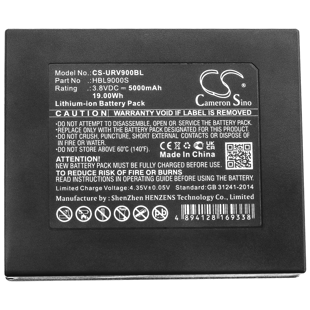 Remplacement de batterie compatible pour Urovo  HBL9000S