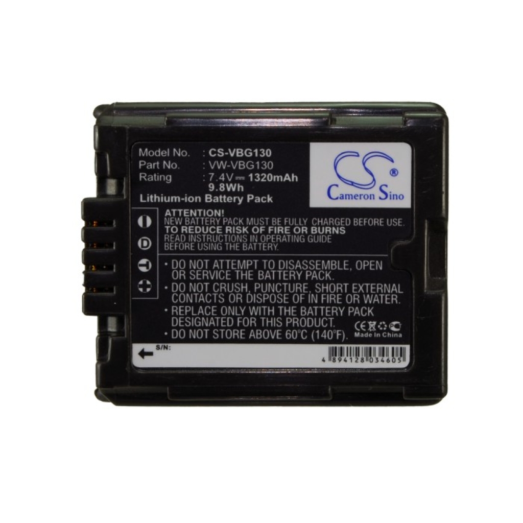 Batterie de l'appareil photo Panasonic HDC-SX5GCS-S