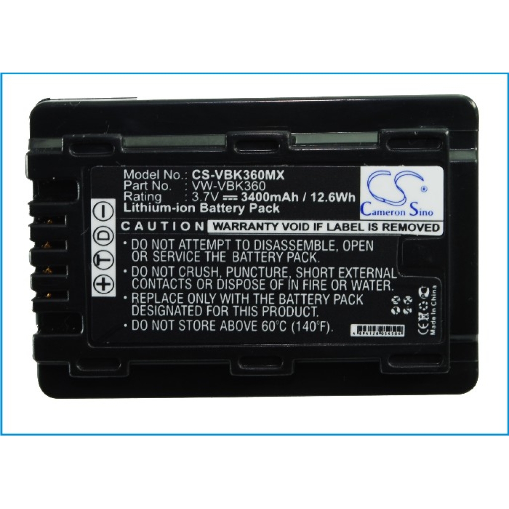 Batterie de l'appareil photo Panasonic CS-VBK360MX