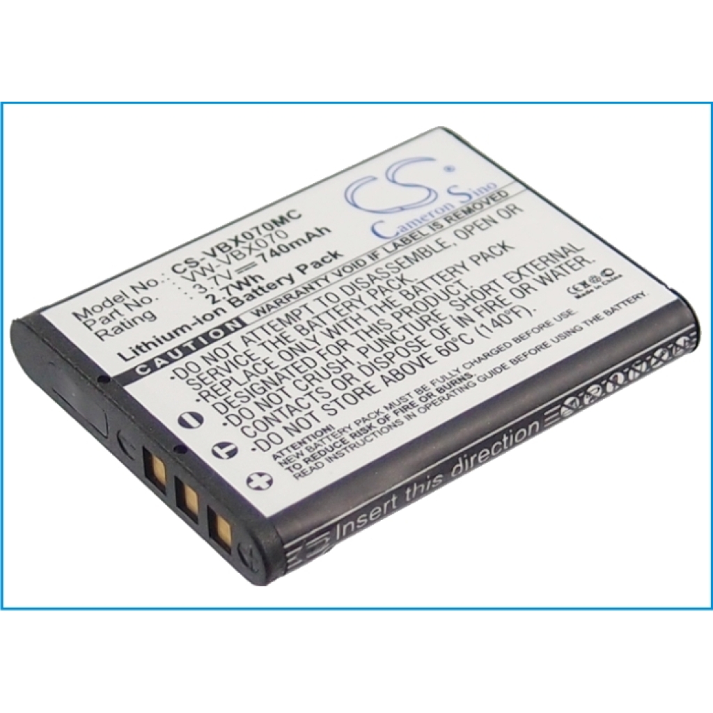 Batteries Remplace VW-VBX070GK