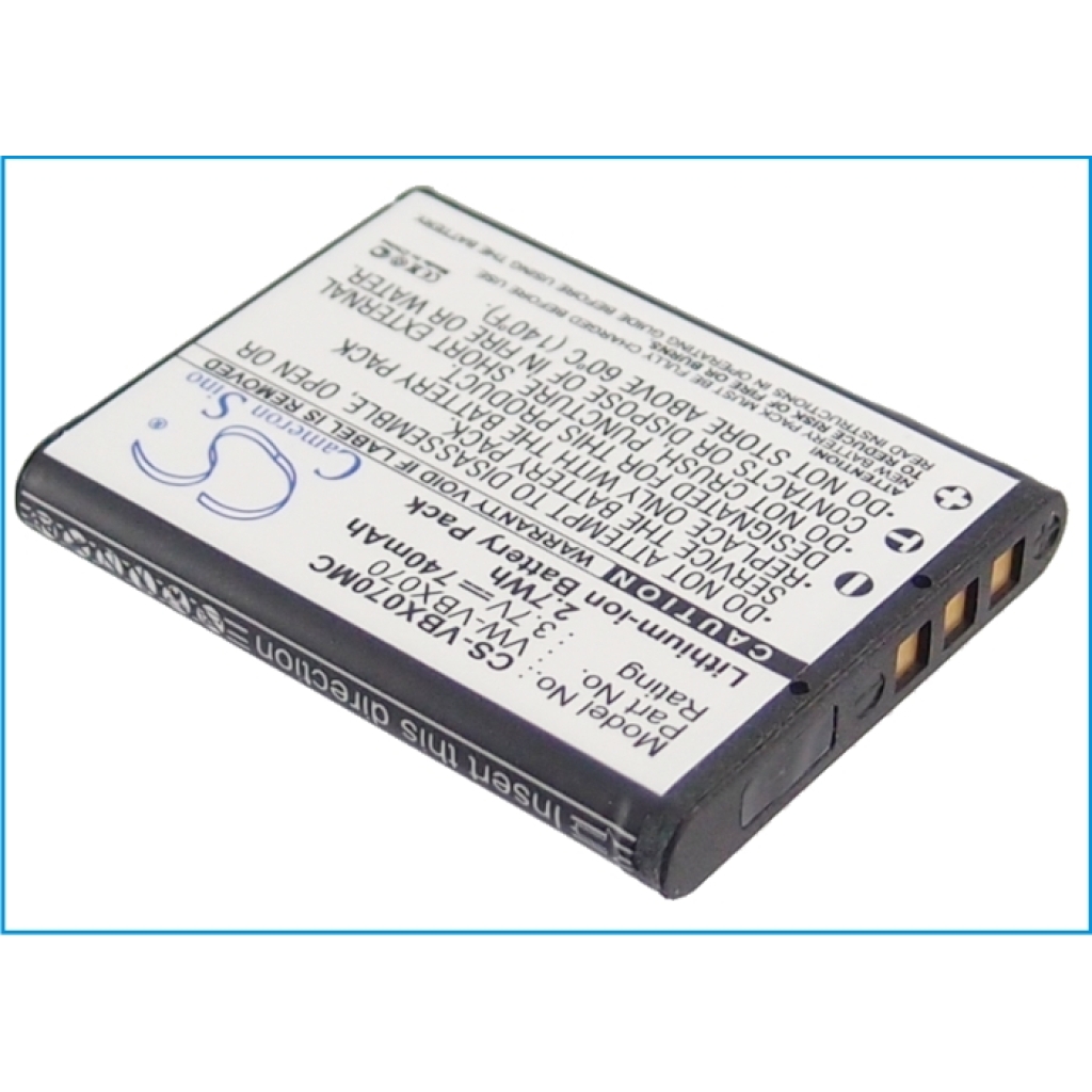 Batteries Remplace VW-VBX070GK