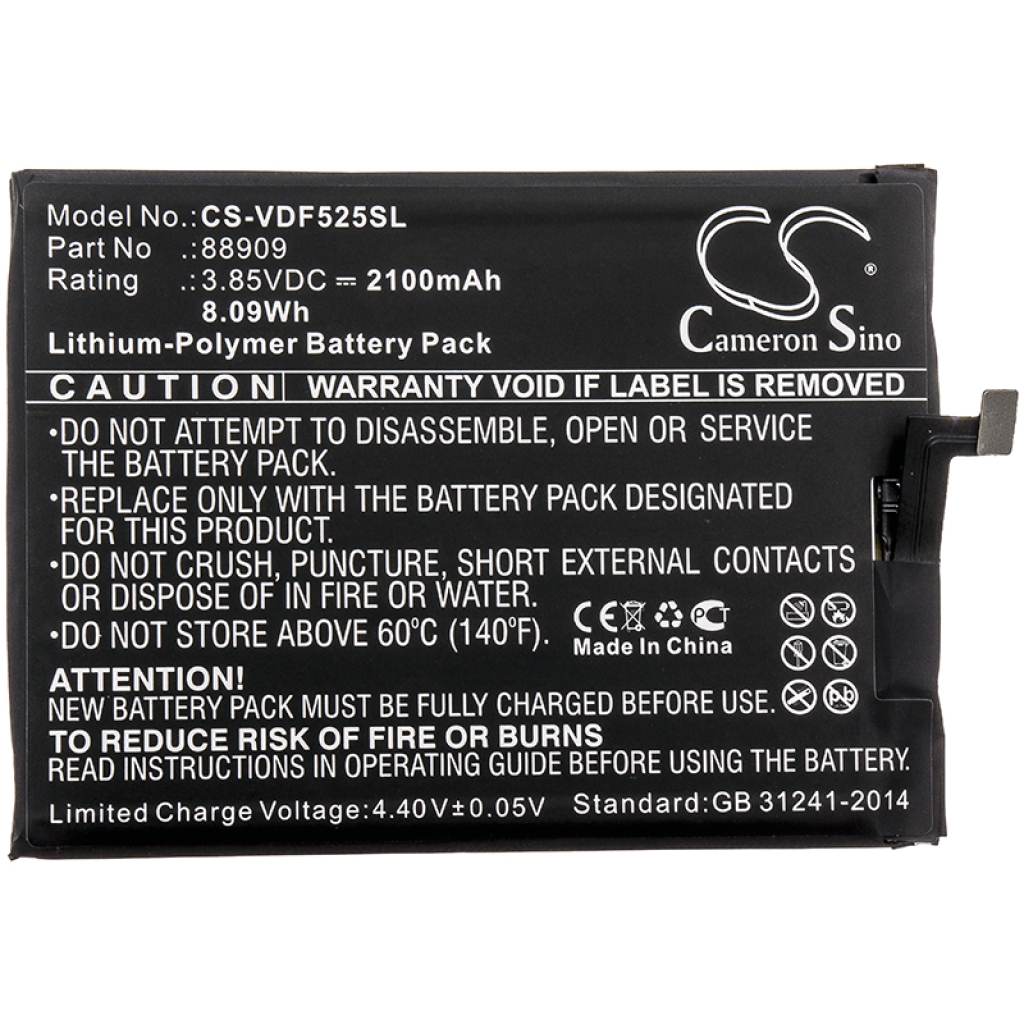 Remplacement de batterie compatible pour Vodafone 88909