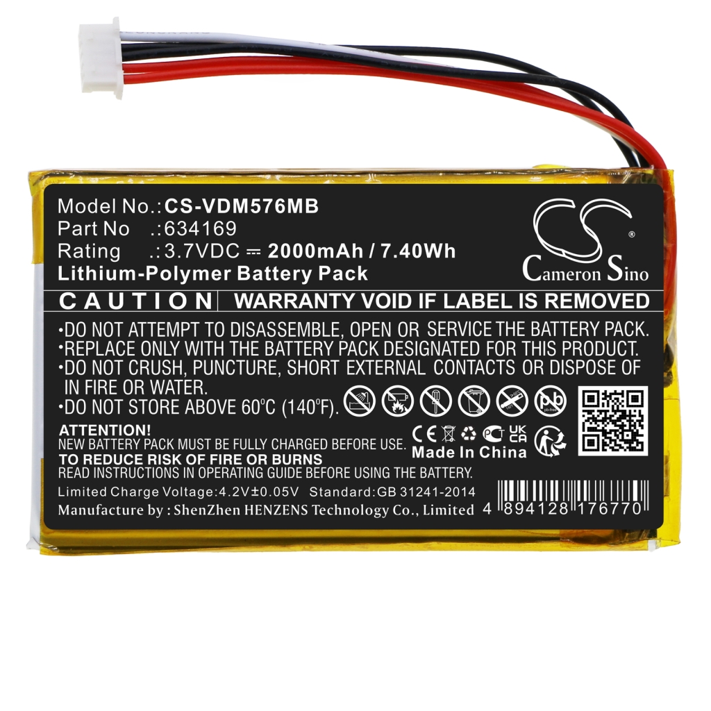 Compatible battery replacement for Vtech 634169