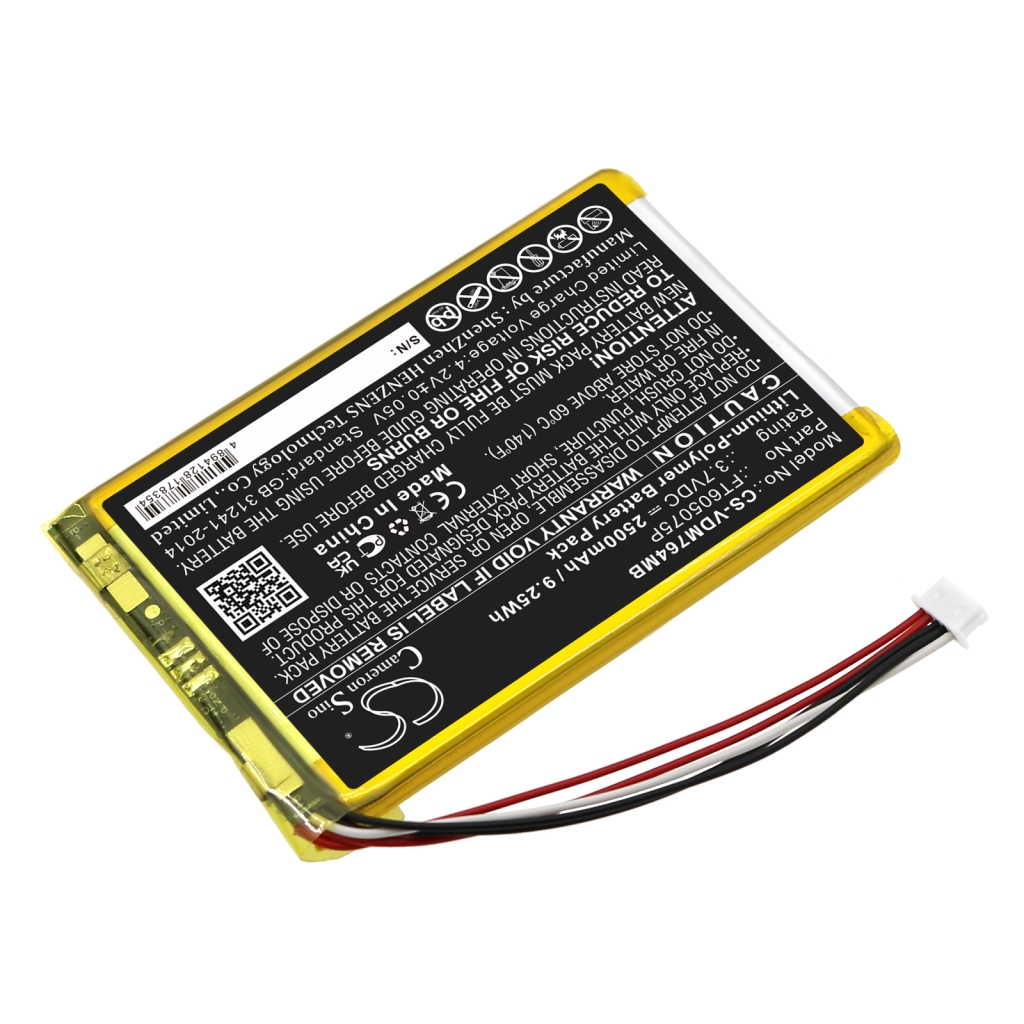 Compatible battery replacement for Vtech FT605075P