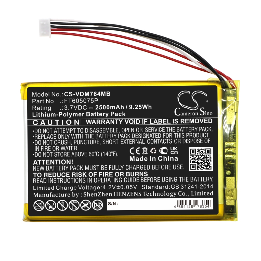 Battery Replaces FT605075P