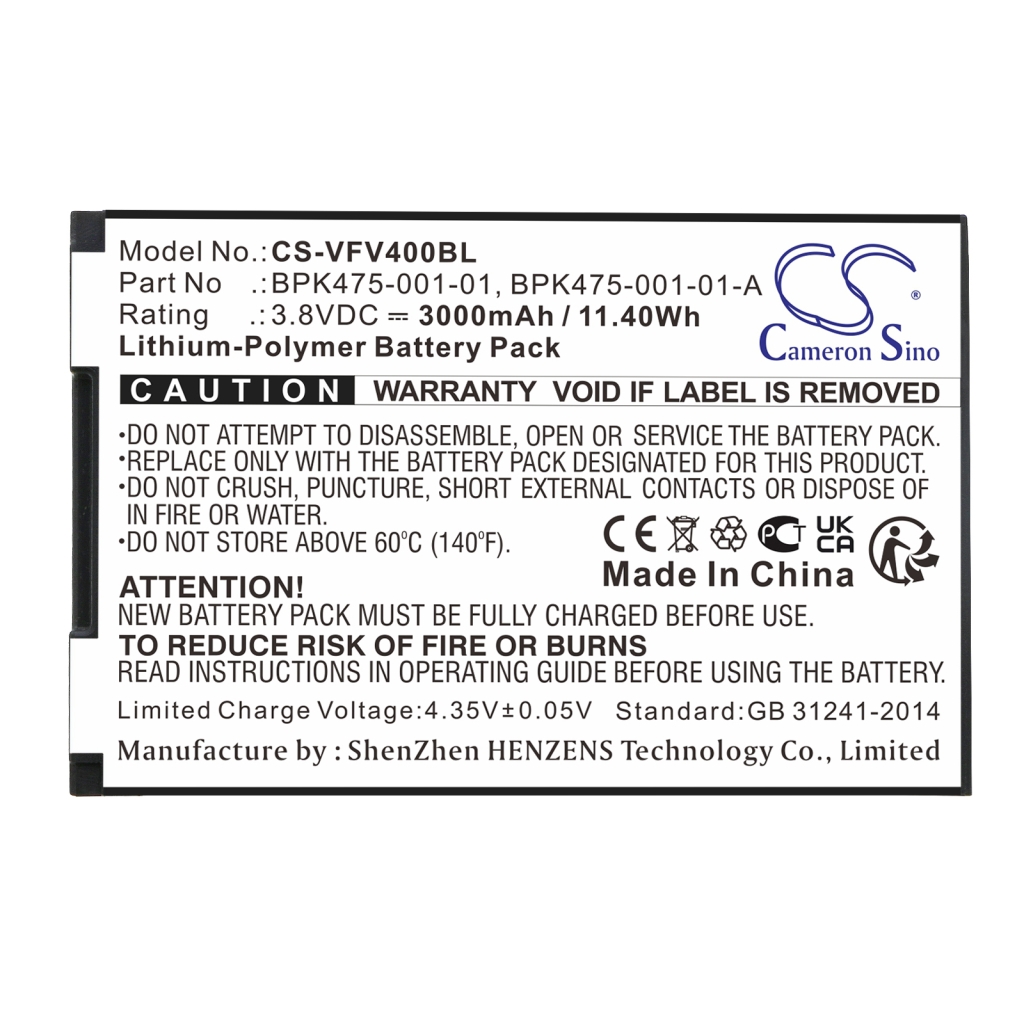 Payment Terminal Battery Verifone CS-VFV400BL