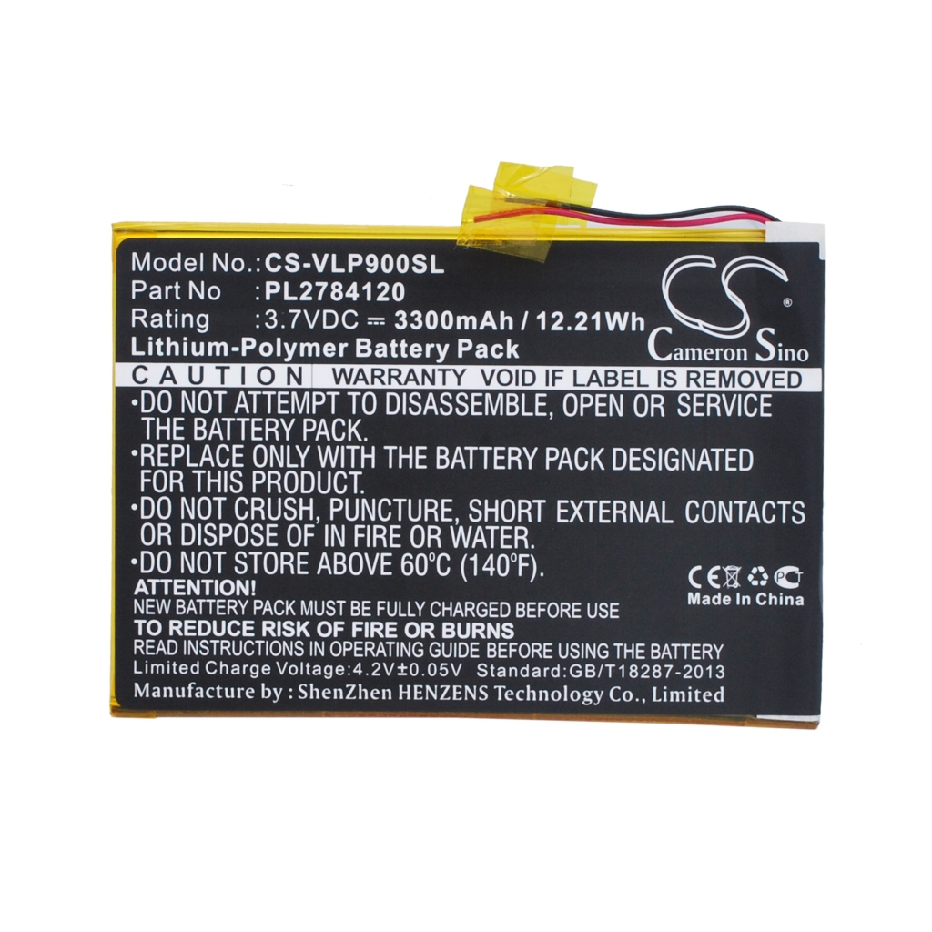 Compatible battery replacement for Visual land PL2784120