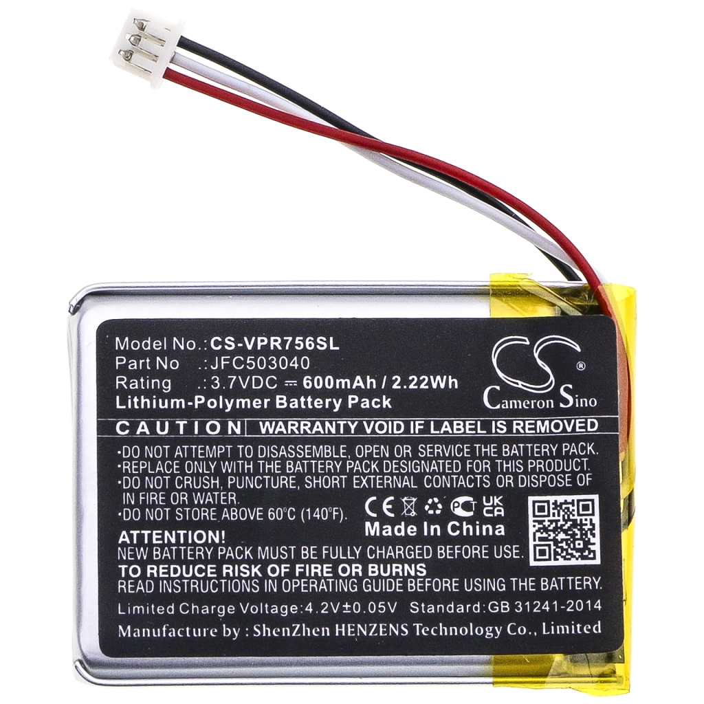 Compatible battery replacement for Viper JFC503040