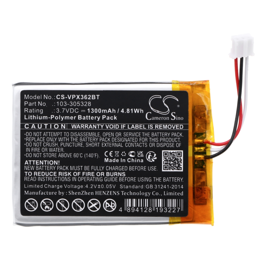 Batteries Remplace 103-305328