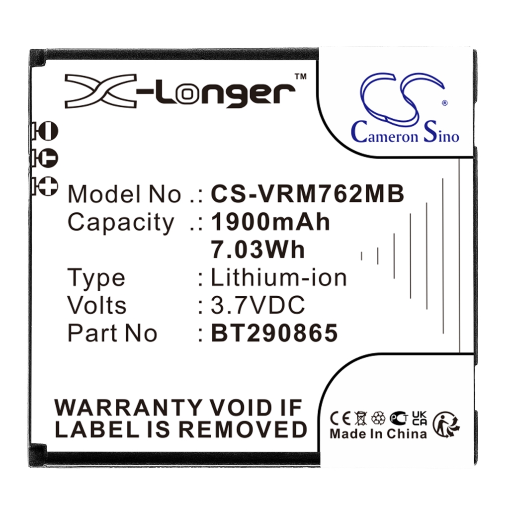 Compatible battery replacement for Vtech BT290865