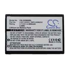 Remplacement de batterie compatible pour LG LGIP-520NV,LGIP-520NV-2,SBPL0099202,SBPL0102702