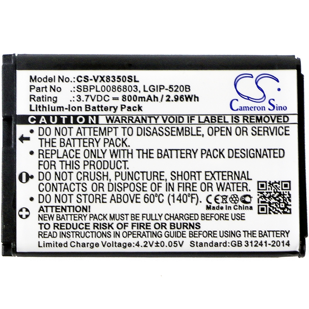 Batterie de téléphone portable LG Select