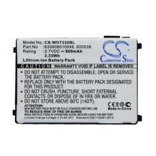 Remplacement de batterie compatible pour Unitech  4006-0319, 201709, 95A201004, 191-908304-200, 633808510046...