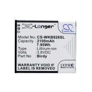 CS-WKB926SL<br />Batteries for   replaces battery Birdy