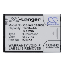 Compatible battery replacement for Wiko CINK+