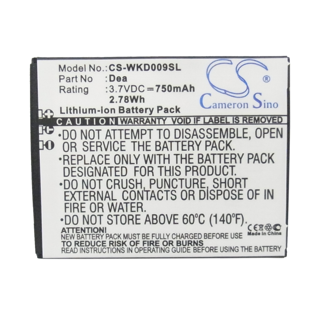 Compatible battery replacement for Wiko DEA