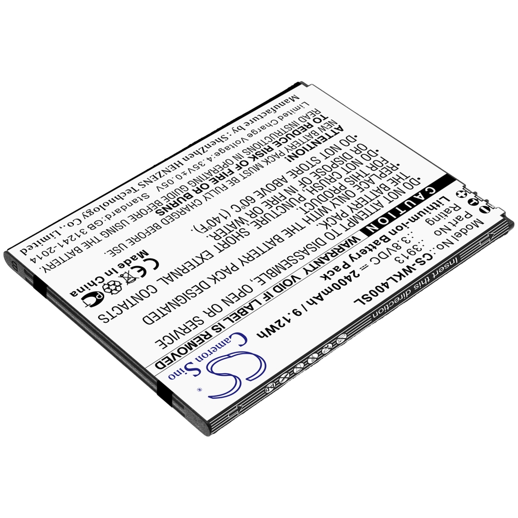 Compatible battery replacement for Wiko 3913