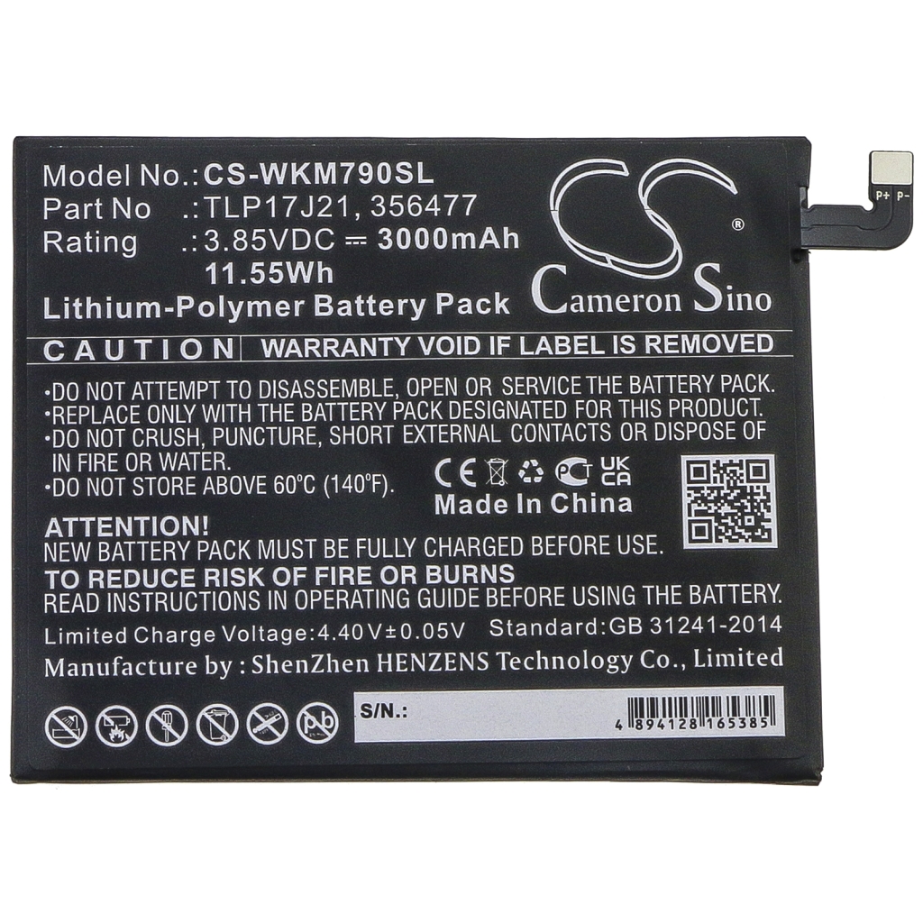 Batteries Remplace 356477