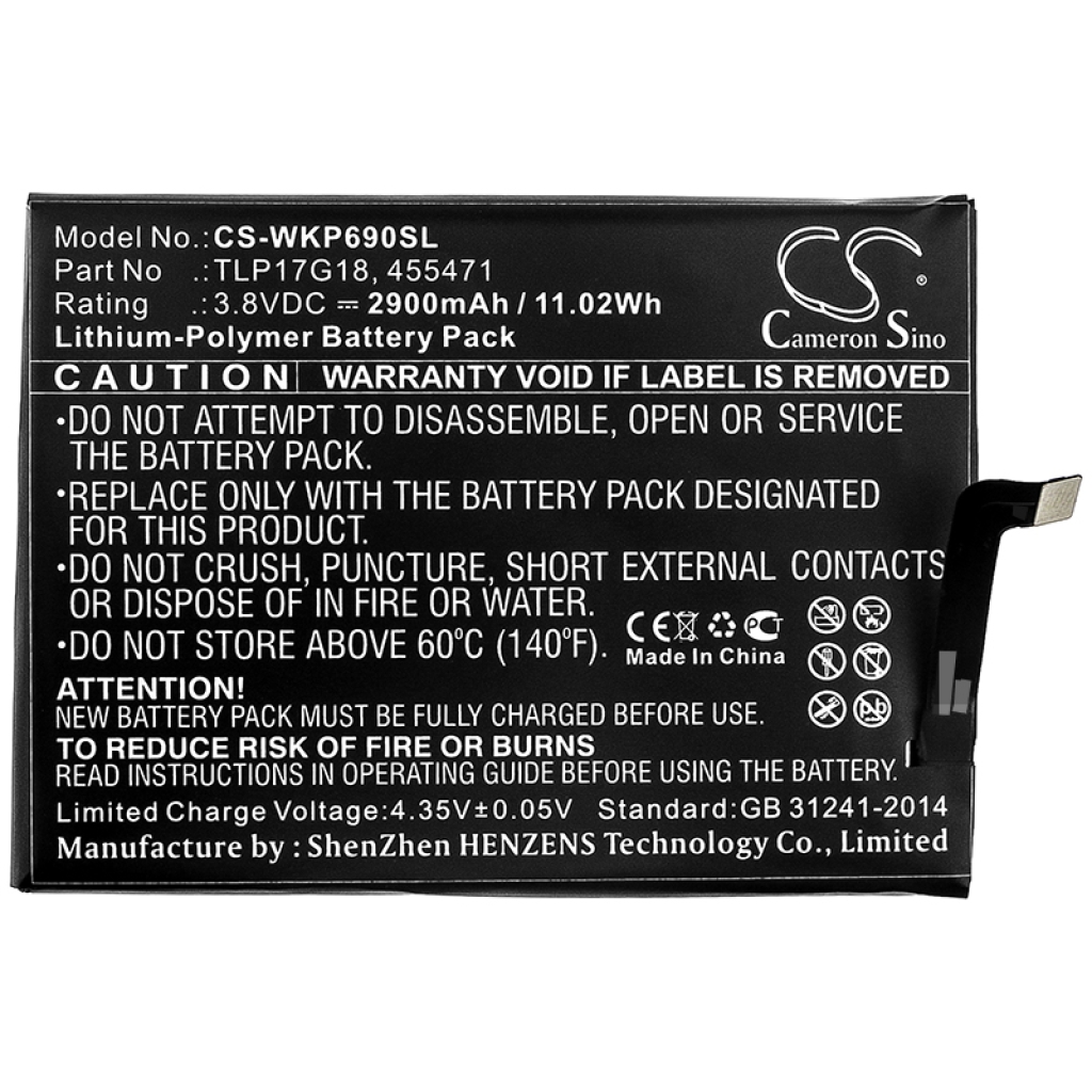 Batteries Remplace TLP17G18