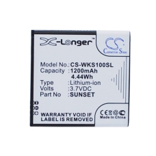 Compatible battery replacement for Wiko C535143120T,SUNSET