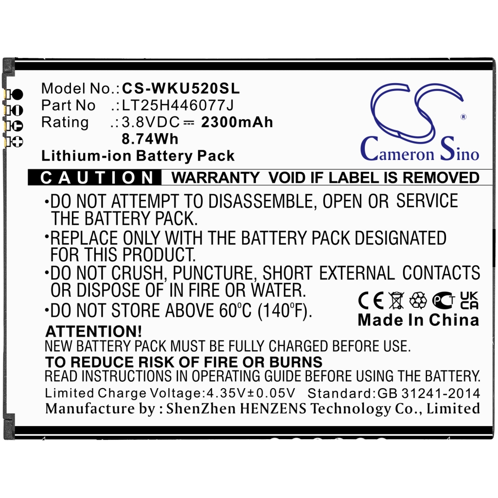 Mobile Phone Battery Wiko CS-WKU520SL