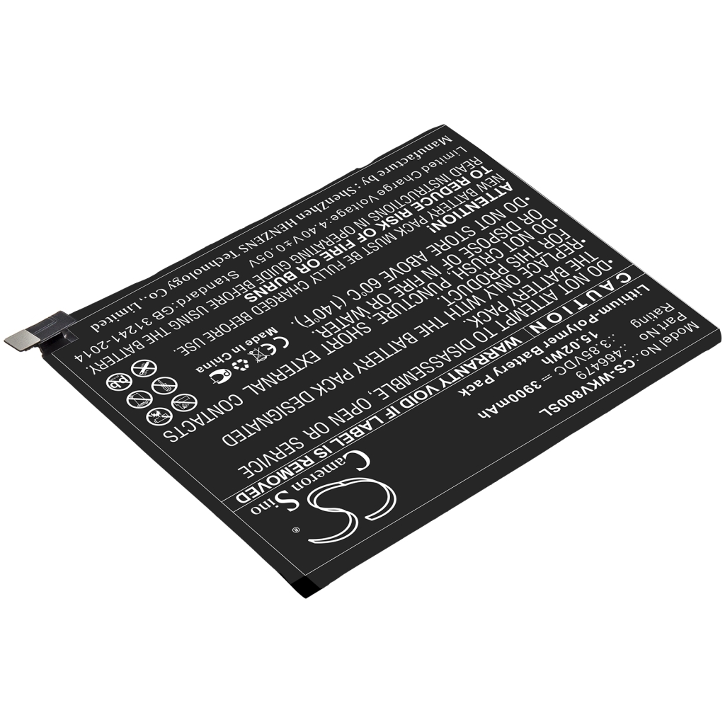 Compatible battery replacement for Sugar 466479