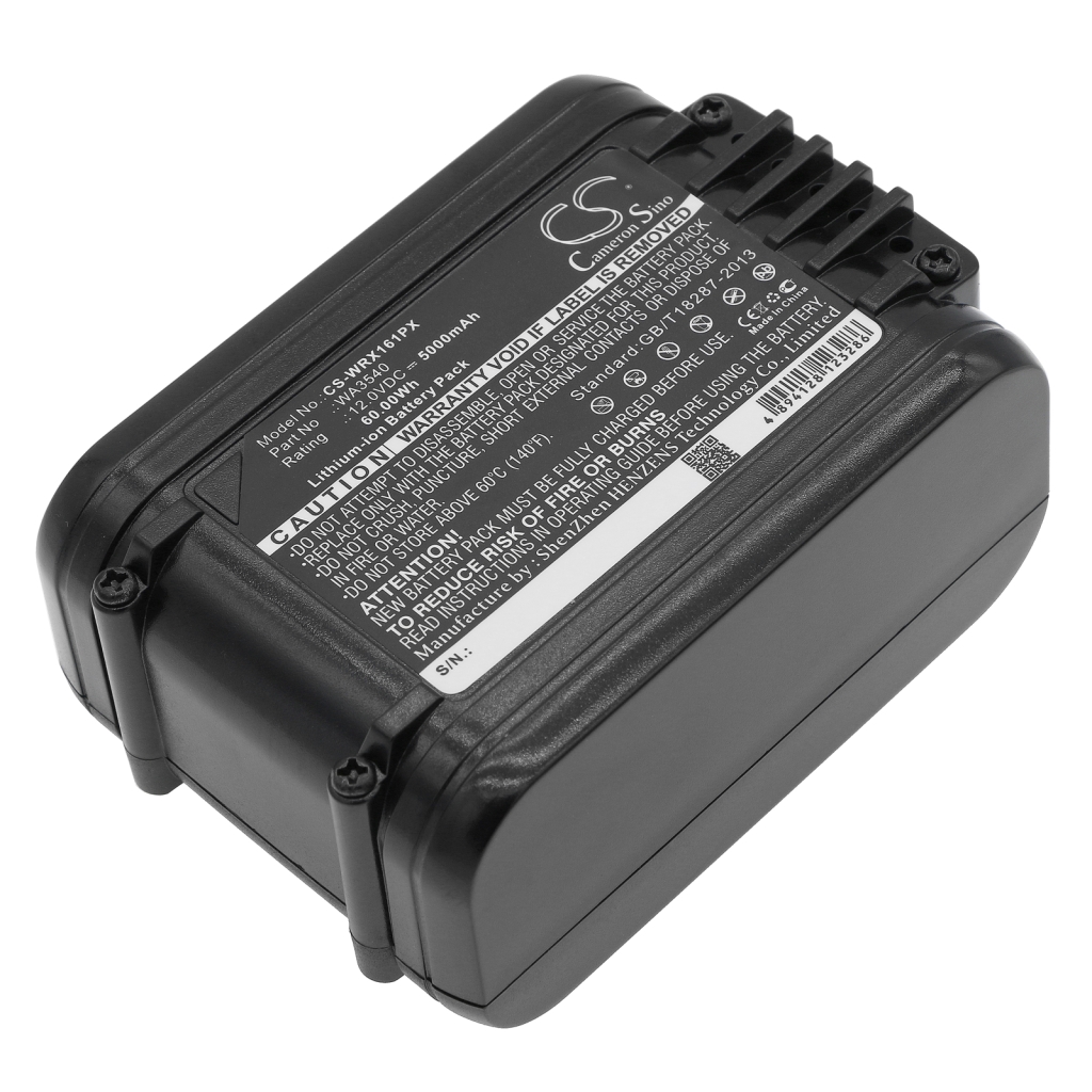 Compatible battery replacement for Worx WA3540