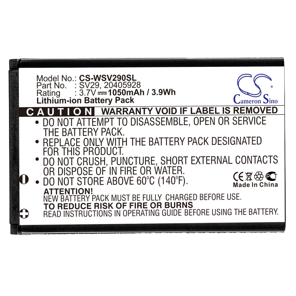 Mobile Phone Battery Auro CS-WSV290SL